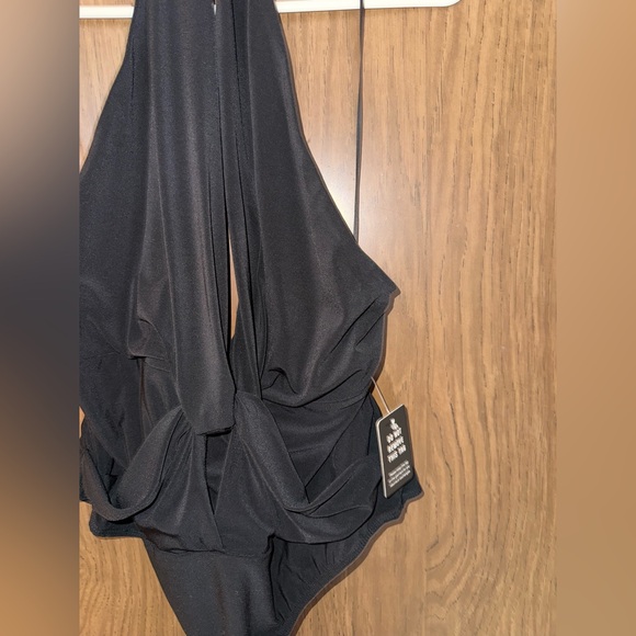 NWT Express Black Halter Bodysuit size XL - Picture 3 of 6